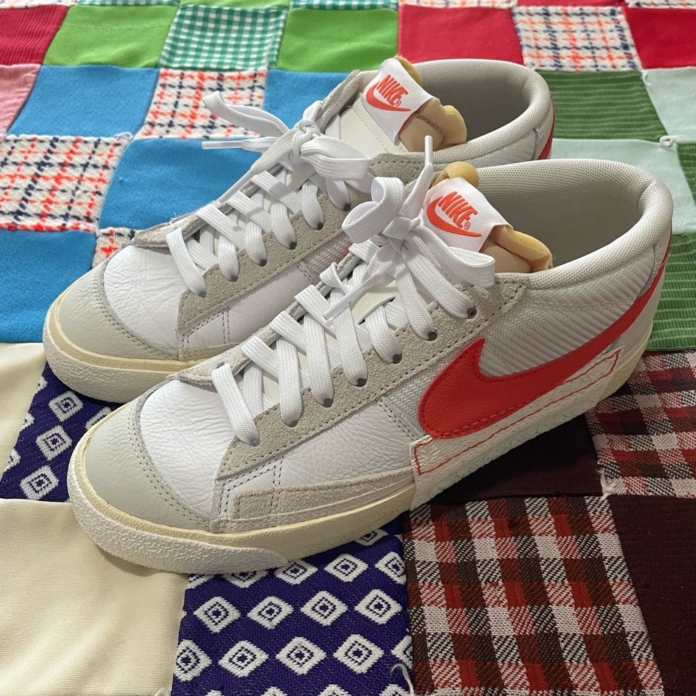 Nike Blazer Low Pro Club White Cosmic Clay Orange Beach FJ3694-101 Men